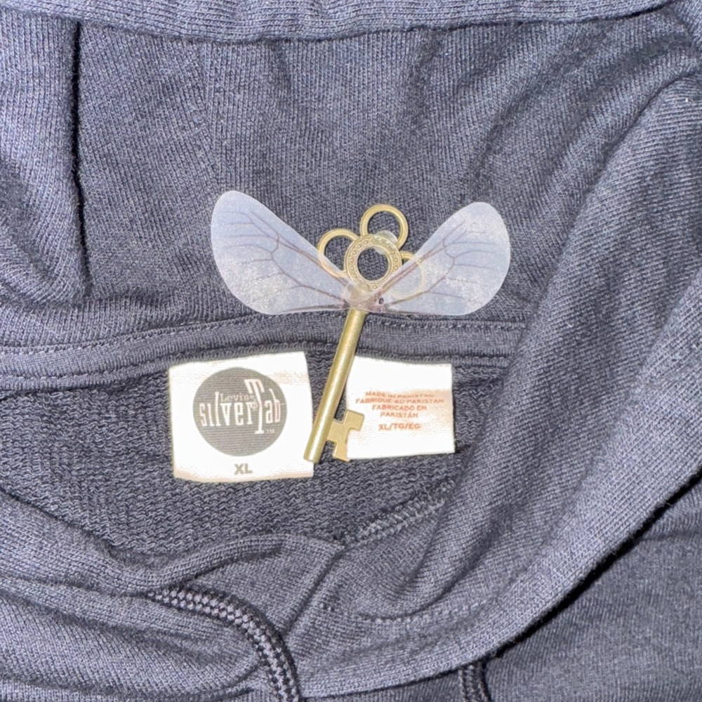 Levi's Black Silver Tab Hoodie‎ XL - Picture 2 of 10